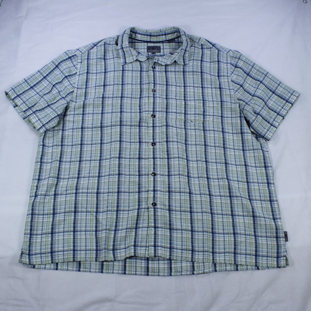 Royal‎ Robbins Short-Sleeve Plaid Shirt - Size XXL - Excellent Condition